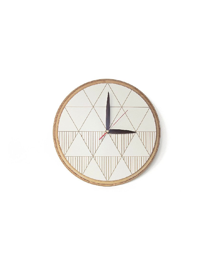 Modern clock wooden