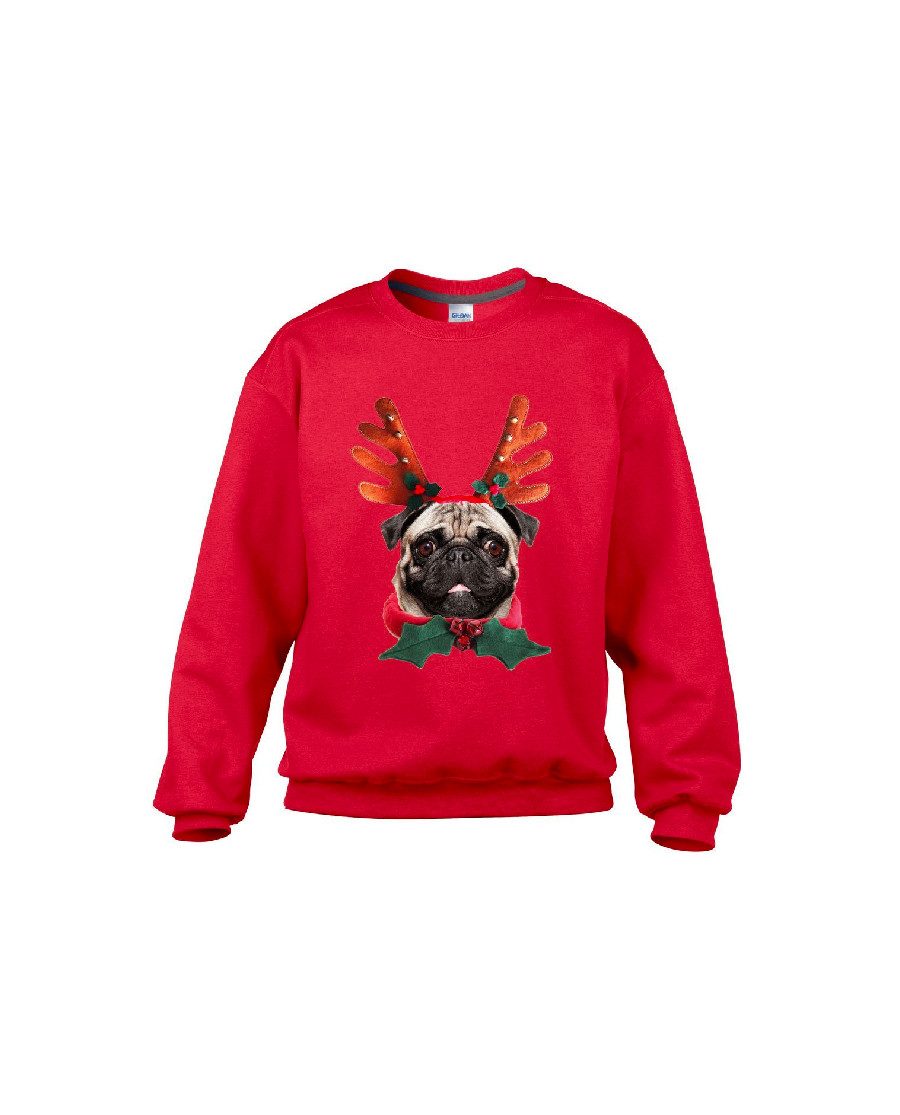Men & Women Couples Christmas Pug