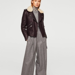 Sheepskin leather jacket