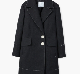 Contrast seam coat