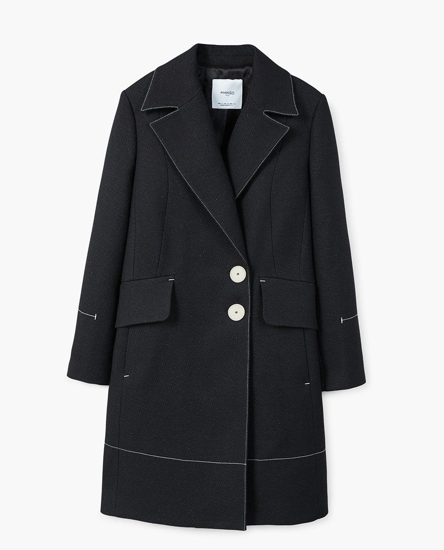 Contrast seam coat
